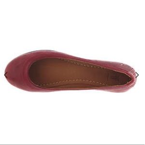 Frye Carson Flat Burnt Red size 8